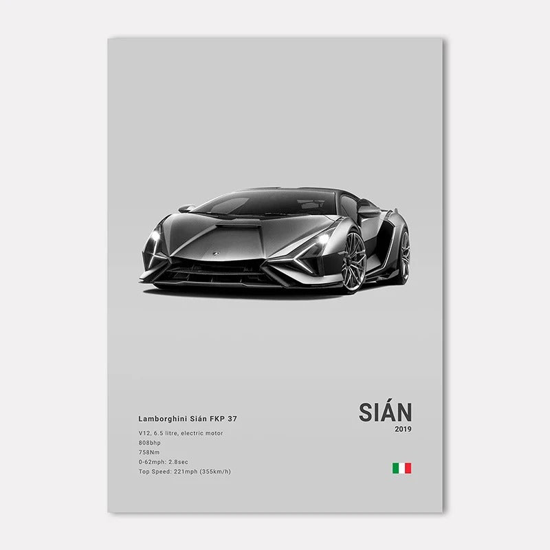 Lamborghini Premium Display Poster 21x30cm