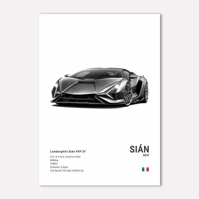Lamborghini Premium Display Poster 21x30cm