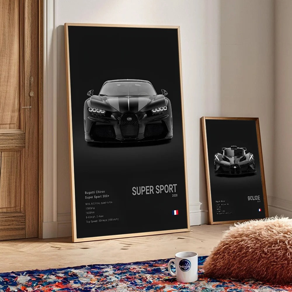 Bugatti Premium Display Poster 21x30cm