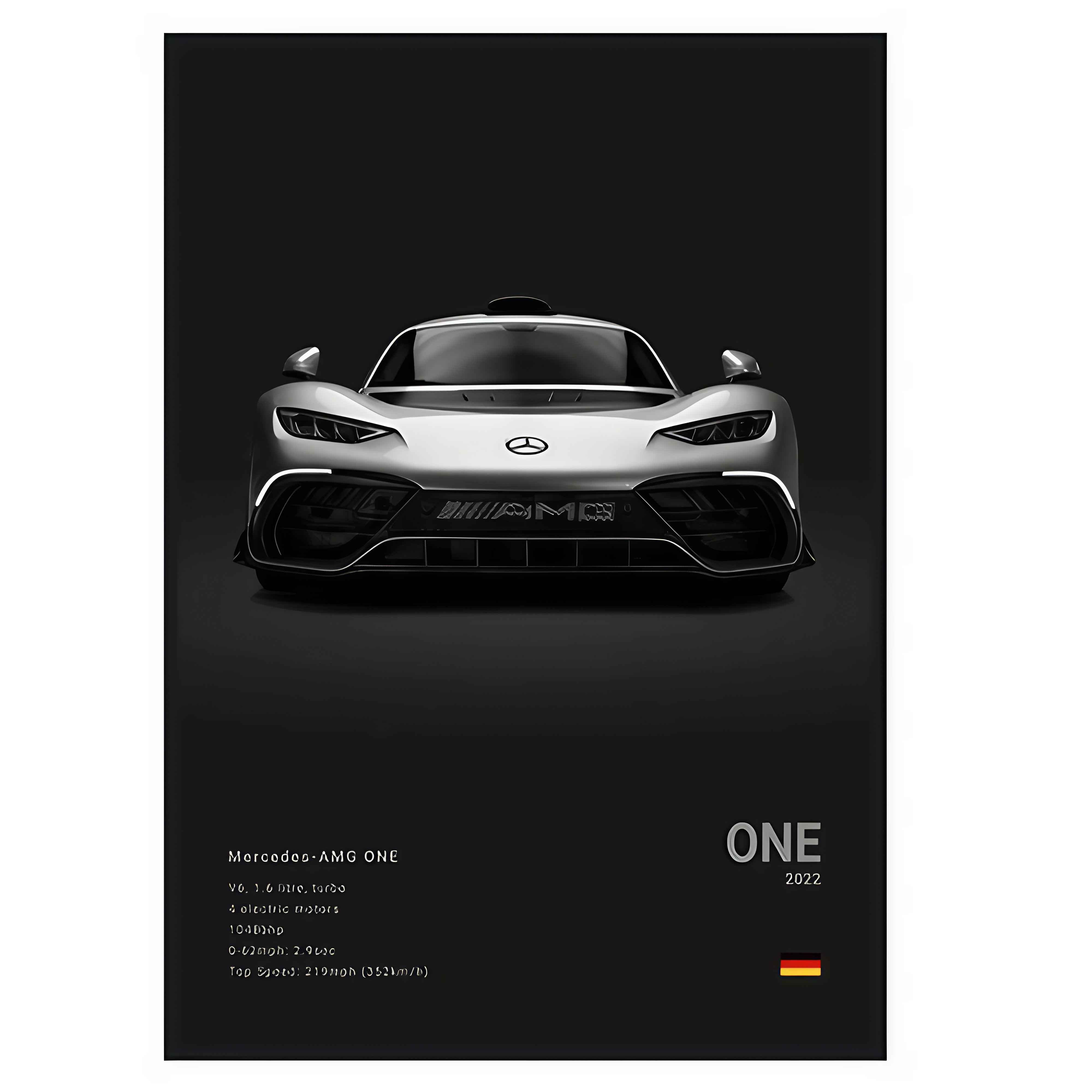 Mercedes Premium Display Poster Black 30x45cm