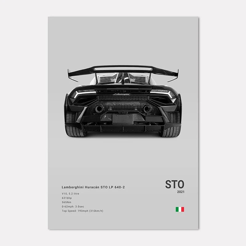 Lamborghini Premium Display Poster 21x30cm