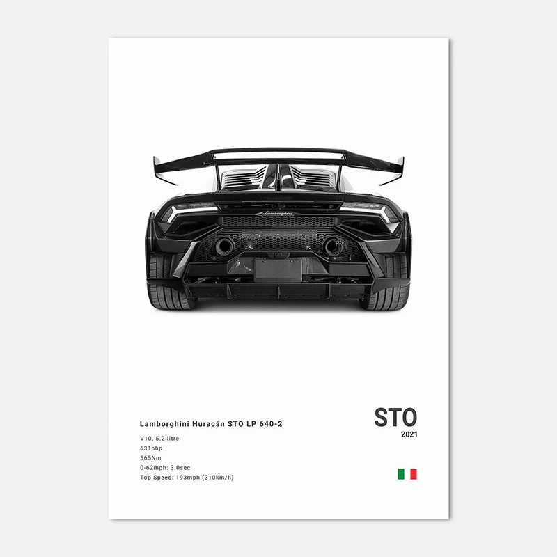 Lamborghini Premium Display Poster 21x30cm