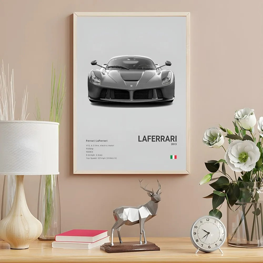 Ferrari Premium Display Poster Gray 21x30cm