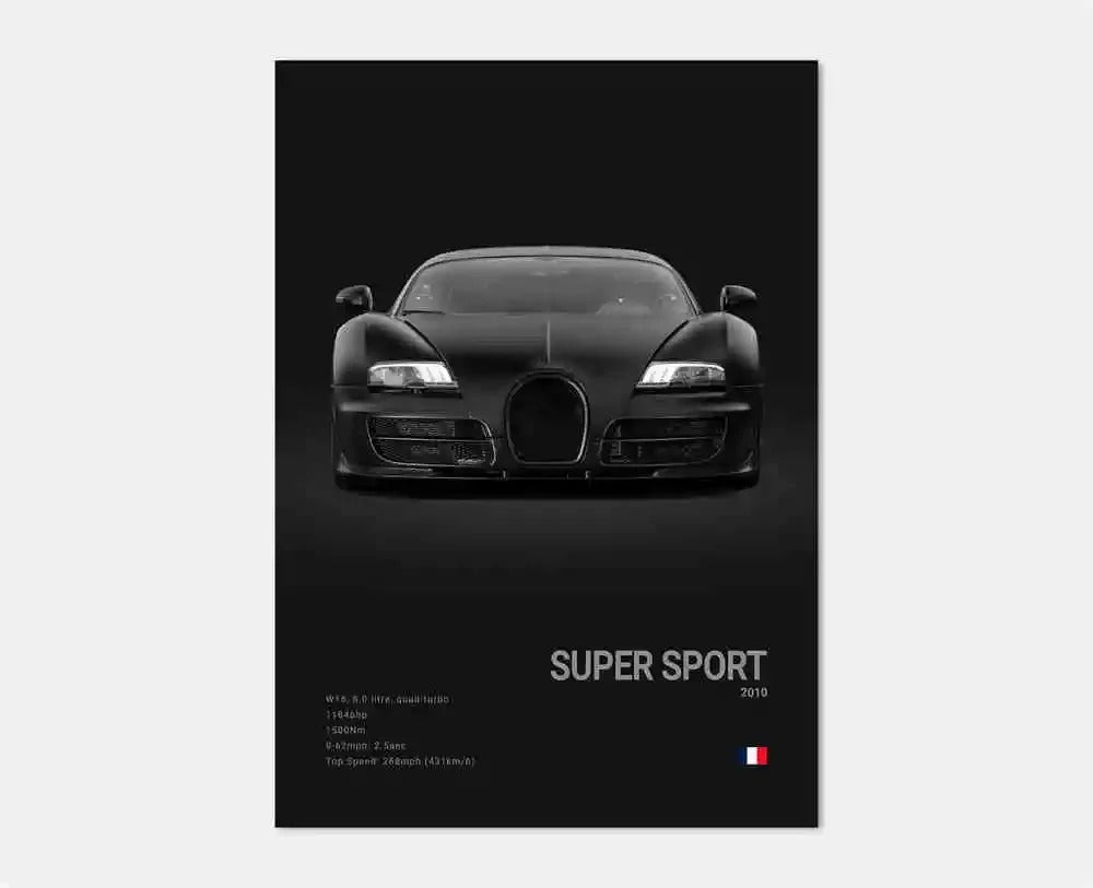 Bugatti Premium Display Poster 21x30cm