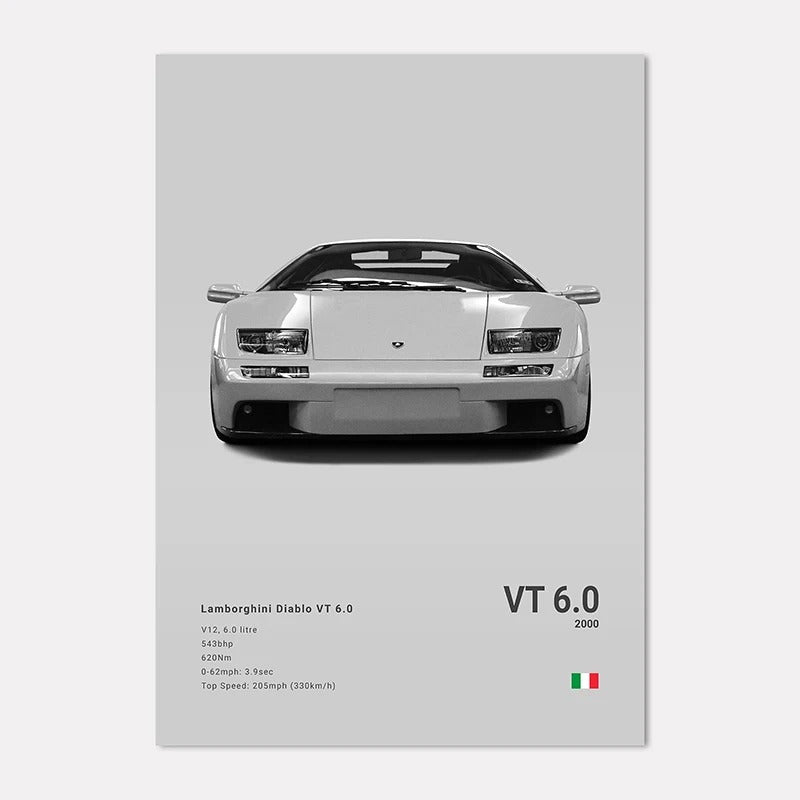 Lamborghini Premium Display Poster 21x30cm
