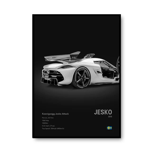 Koenigsegg Premium Display Poster 30x40cm
