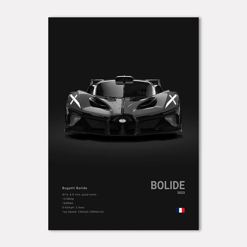 Bugatti Premium Display Poster 21x30cm