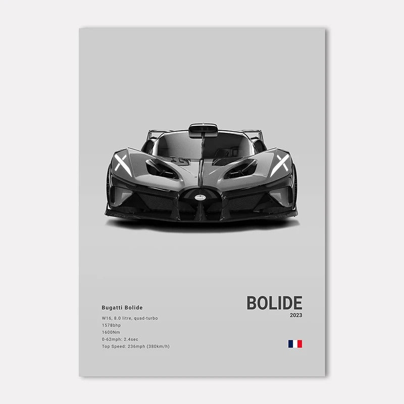 Bugatti Premium Display Poster 21x30cm