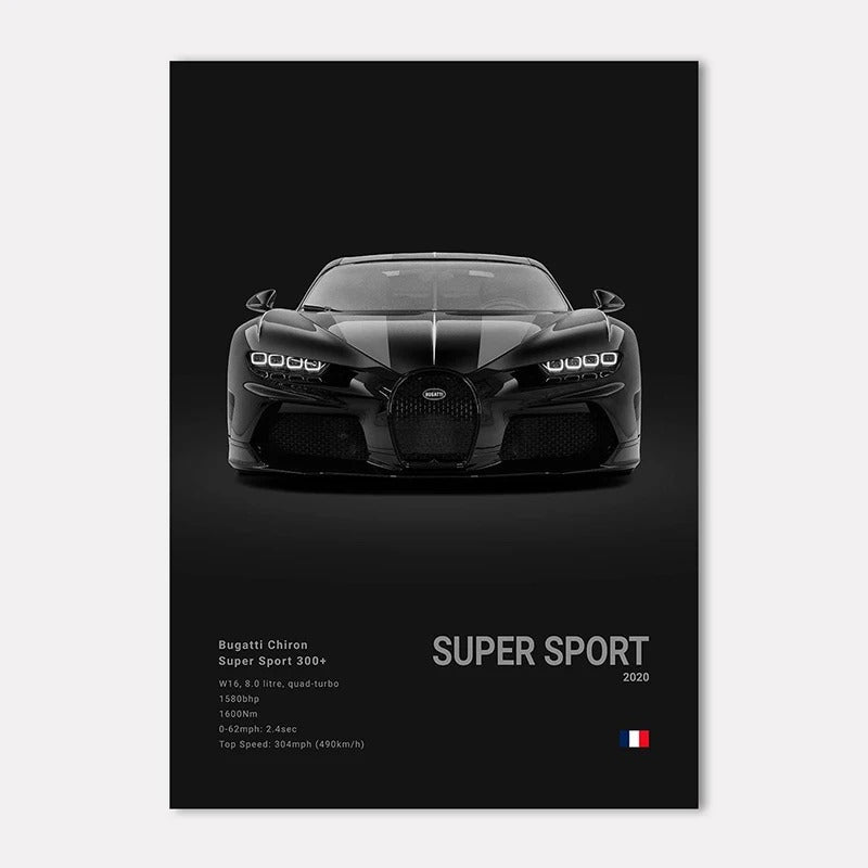 Bugatti Premium Display Poster 21x30cm