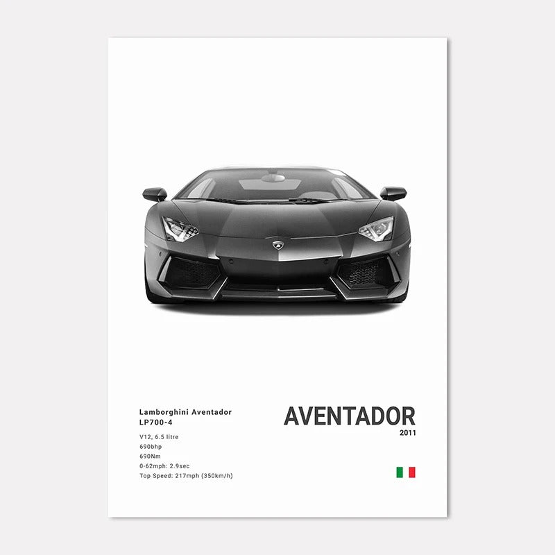 Lamborghini Premium Display Poster 21x30cm