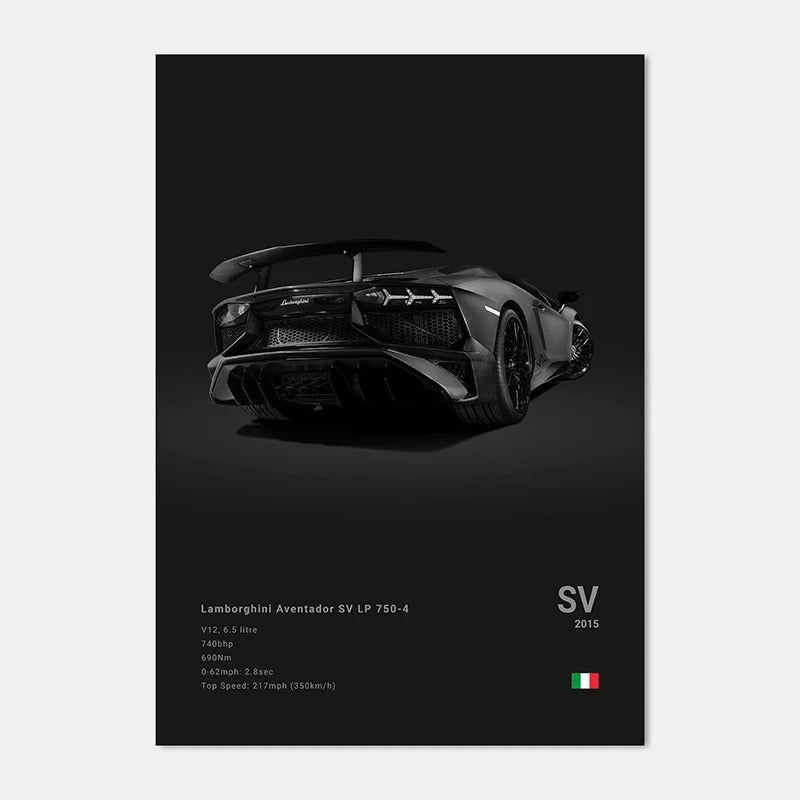 Lamborghini Premium Display Poster 21x30cm