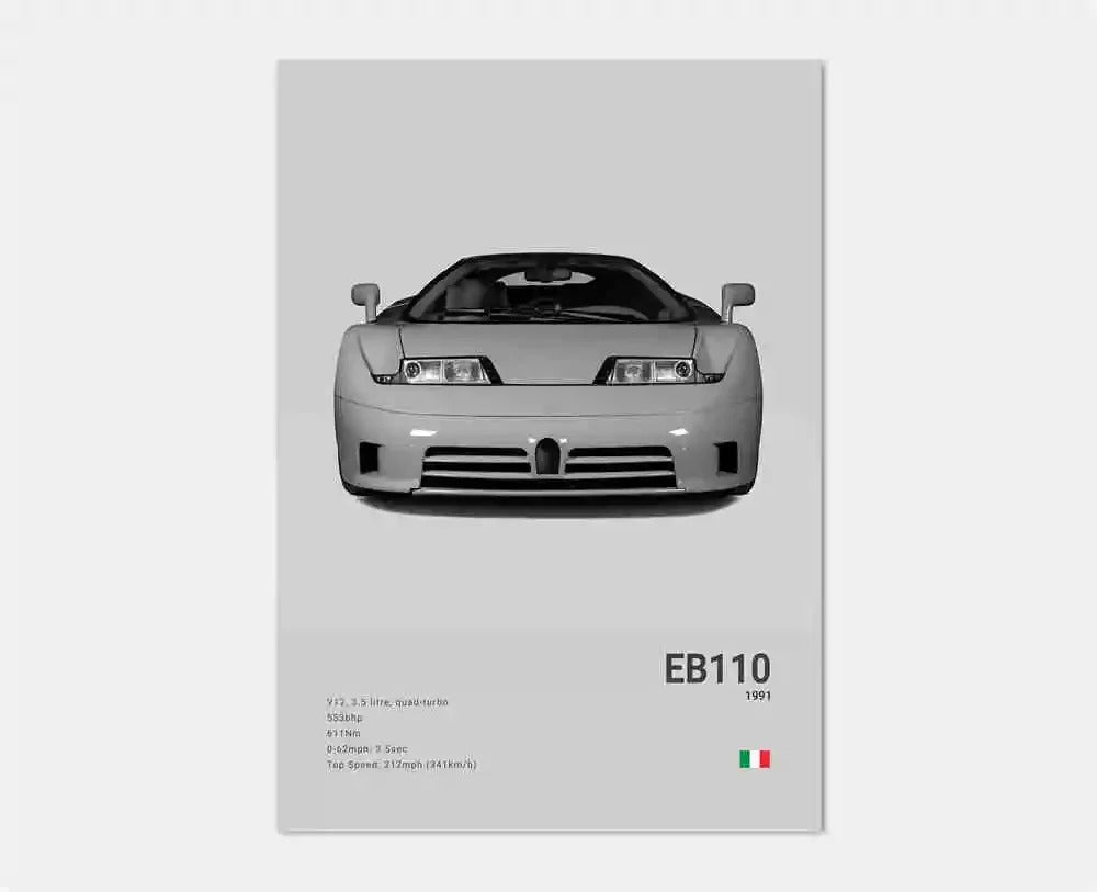 Bugatti Premium Display Poster 21x30cm