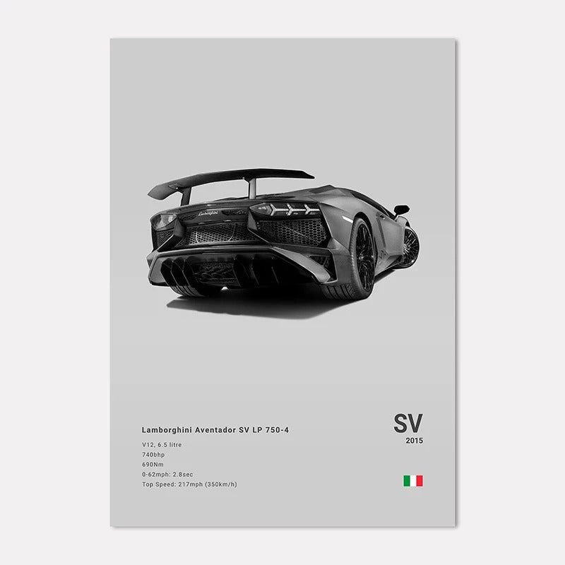 Lamborghini Premium Display Poster 21x30cm