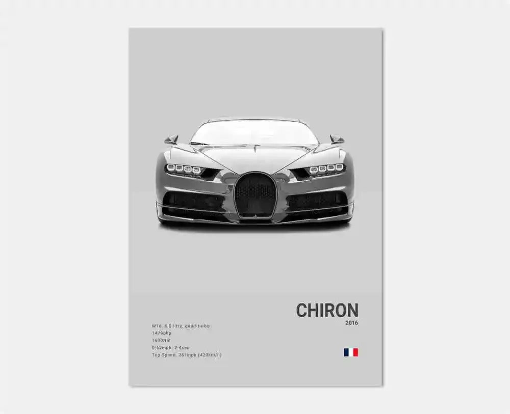 Bugatti Premium Display Poster 21x30cm