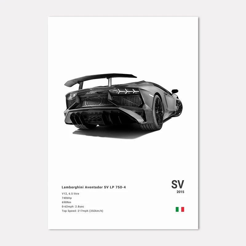 Lamborghini Premium Display Poster 21x30cm