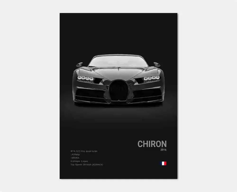 Bugatti Premium Display Poster 21x30cm