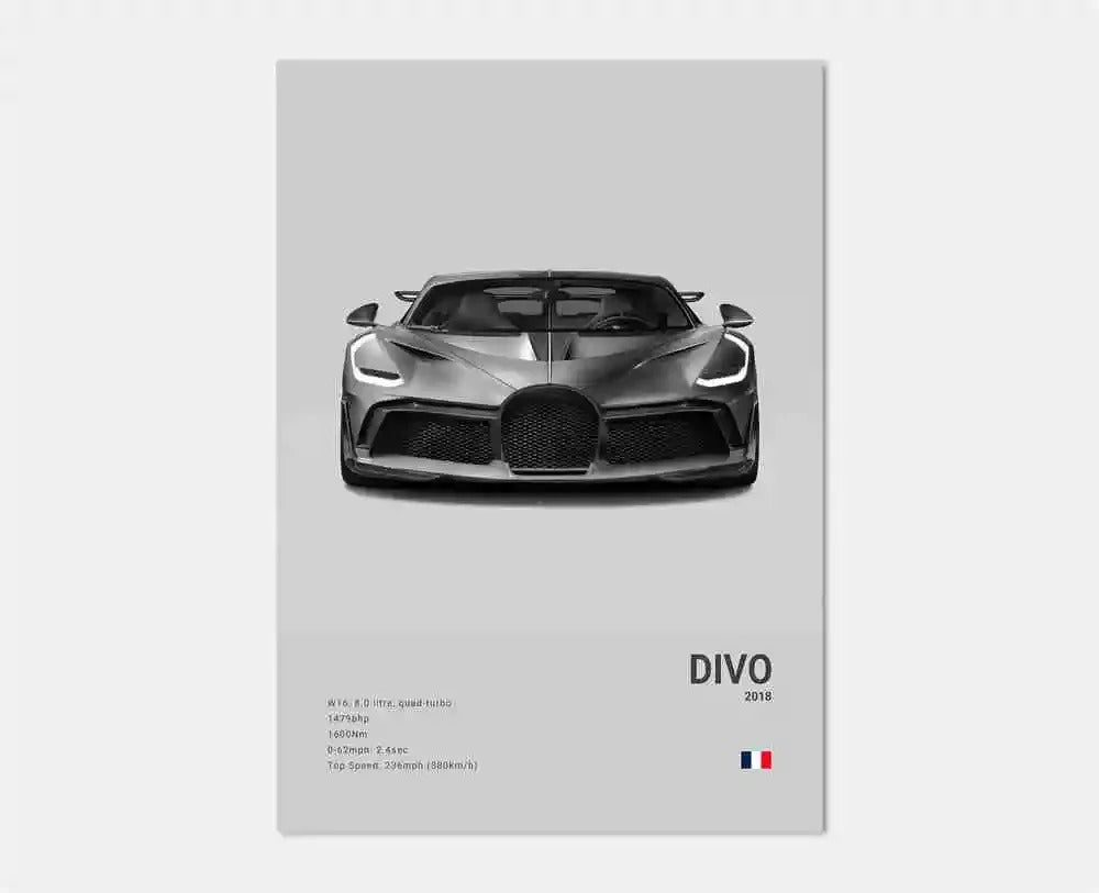 Bugatti Premium Display Poster 21x30cm